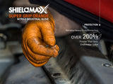 EnSure® SHIELDMAXX® Heavy Duty Diamond Grip Textured Powder Free Orange Nitrile Gloves (Case of 1,000) - 8.0 Mil